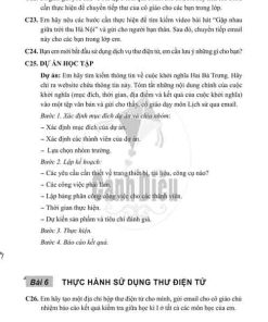 Giải Chủ đề C Bài 5 6 từ câu C19 tới C26 (trang 24-25) SBT Tin học lớp 6 Cánh diều