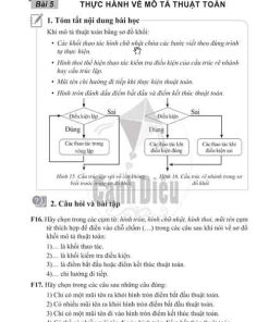 Giải Chủ đề F Bài 4-5 từ câu F13 tới câu F17 (trang 47-48) SBT Tin học lớp 6 Cánh diều
