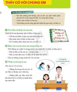Giải Hoạt động trải nghiệm hướng nghiệp lớp 6 Cánh diều Chủ đề 3 Bài 1 Thầy cô với chúng em (Trang 19-20)