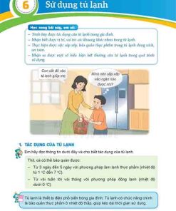 Giải SGK Công nghệ lớp 5 Kết nối tri thức Bài 6 Sử dụng tủ lạnh (trang 26-30)