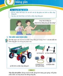 Giải SGK Công nghệ lớp 5 Kết nối tri thức Phần 2 Bài 7 Lắp ráp mô hình xe điện chạy bằng pin (trang 32-37)