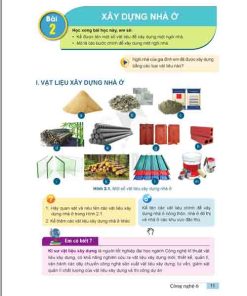 Giải SGK Công nghệ lớp 6 Cánh diều Bài 2 (trang 11-14): Xây dựng nhà ở