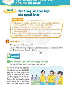 Giải SGK Đạo đức lớp 5 Kết nối tri thức Bài 2 Tôn trọng sự khác biệt của người khác (Trang 13-18)