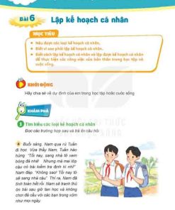 Giải SGK Đạo đức lớp 5 Kết nối tri thức Bài 6: Lập kế hoạch cá nhân (Trang 40-46)
