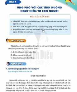Giải SGK Giáo dục công dân lớp 6 Cánh diều Bài 7 Ứng phó với các tình huống nguy hiểm từ con người (Trang 33-37)