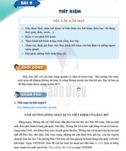 Giải SGK Giáo dục công dân lớp 6 Cánh diều Bài 9 Tiết kiệm (Trang 42-47)