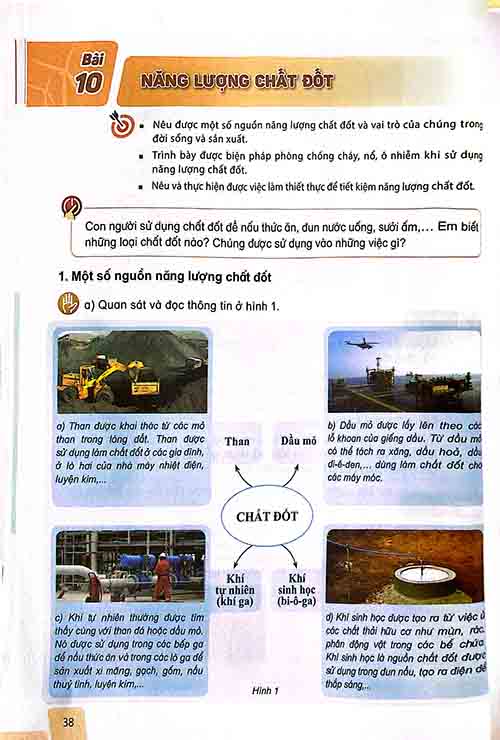 Giải SGK Khoa học lớp 5 Kết nối tri thức Bài 10 Năng lượng chất đốt (trang 38-41)