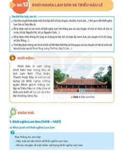 Giải SGK Lịch sử và Địa lí lớp 5 Kết nối tri thức Bài 12 Khởi nghĩa Lam Sơn và Triều Hậu Lê (trang 51-55)