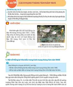 Giải SGK Lịch sử và Địa lí lớp 5 Kết nối tri thức Bài 14 Cách mạng tháng Tám năm 1945 (trang 61-64)