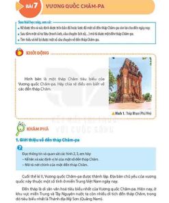 Giải SGK Lịch sử và Địa lí lớp 5 Kết nối tri thức Bài 7 Vương quốc Chăm pa (trang 32-35)