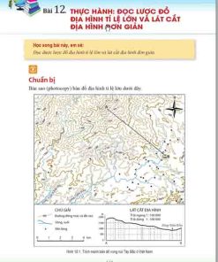 Giải SGK Lịch sử và Địa lí lớp 6 Cánh diều Phần Địa lí Bài 12: Thực hành Đọc lược đồ Địa hình tỉ lệ lớn và lát cắt địa hình đơn giản (trang 148-149)