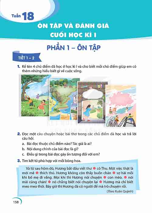 Giải SGK Tiếng Việt lớp 5 tập 1 Kết nối tri thức Ôn tập cuối Học kì I Tiết 1-5 (Trang 158-162)
