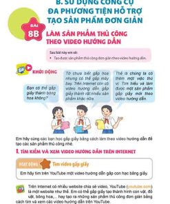 Giải SGK Tin học lớp 5 Kết nối tri thức Bài 8B Làm sản phẩm thủ công theo video hướng dẫn (trang 46-48)