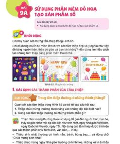 Giải SGK Tin học lớp 5 Kết nối tri thức Bài 9A Sử dụng phần mềm đồ họa tạo sản phẩm số (trang 43-45)