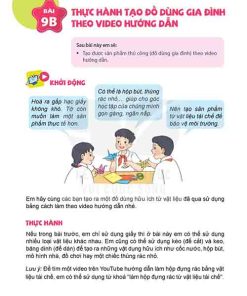 Giải SGK Tin học lớp 5 Kết nối tri thức Bài 9B Thực hành tạo đồ dùng gia đình theo video hướng dẫn (trang 49-51)