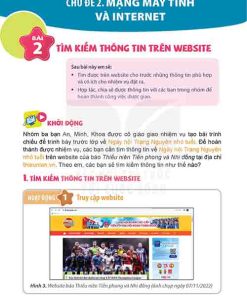 Giải SGK Tin học lớp 5 Kết nối tri thức Chủ đề 2 Bài 2 Tìm kiếm thông tin trên website (trang 8-13)
