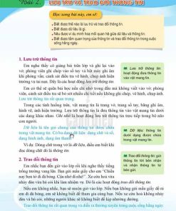 Giải SGK Tin học lớp 6 Cánh diều Bài 2: Lưu trữ và trao đổi thông tin (trang 8-10)