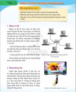 Giải SGK Tin học lớp 6 Cánh diều Chủ đề B Bài 3: Mạng có dây và mạng không dây (trang 27-29)