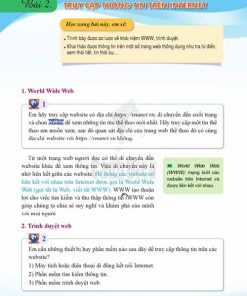 Giải SGK Tin học lớp 6 Cánh diều Chủ đề C Bài 2 Truy cập thông tin trên internet (trang 35-37)