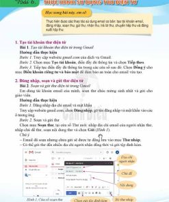 Giải SGK Tin học lớp 6 Cánh diều Chủ đề C Bài 6: Thực hành sử dụng thư điện tử (trang 47-48)