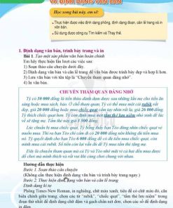 Giải SGK Tin học lớp 6 Cánh diều Chủ đề E Bài 3: Thực hành tìm kiếm thay thế và định dạng văn bản (trang 64-65)
