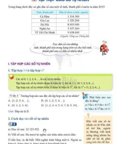 Giải SGK Toán lớp 6 Cánh diều Chương 1 Bài 2: Tập hợp các số tự nhiên (trang 9-14)