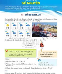 Giải SGK Toán lớp 6 Cánh diều Chương II Bài 1 Số nguyên âm (trang 61-63)