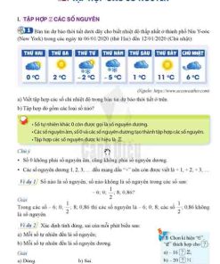 Giải SGK Toán lớp 6 Cánh diều Chương II Bài 2 Tập hợp các số nguyên (trang 64-69)