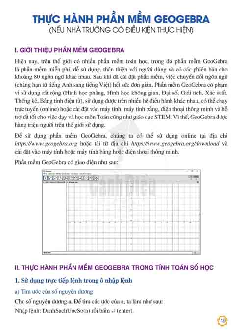 Giải SGK Toán lớp 6 Cánh diều Thực hành phần mềm Geogebra (trang 119-124)