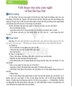 Soạn Ngữ văn 6 Cánh diều tập 1 Bài 4: Viết & NÓI VÀ NGHE (trang 83-86)