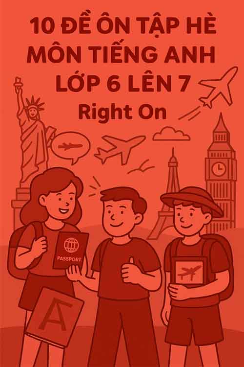 đề ôn tập hè môn Tiếng Anh lớp 6 lên 7 dựa theo Right On!