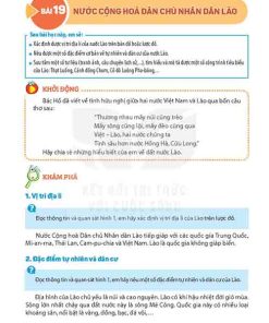 Giải SGK Lịch sử và Địa lí lớp 5 Kết nối tri thức Bài 19 Nước Cộng hòa Dân chủ nhân dân Lào (trang 82-85)