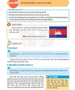 Giải SGK Lịch sử và Địa lí lớp 5 Kết nối tri thức Bài 20 Vương quốc Campuchia (trang 86-89)