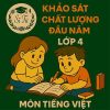 đề thi khảo sát chất lượng đầu năm lớp 4 môn Tiếng Việt Cánh diều